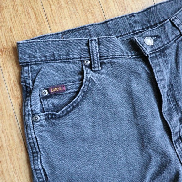 Vintage Y2K Lee relaxed fit gray jeans size 12M - Picture 3 of 7